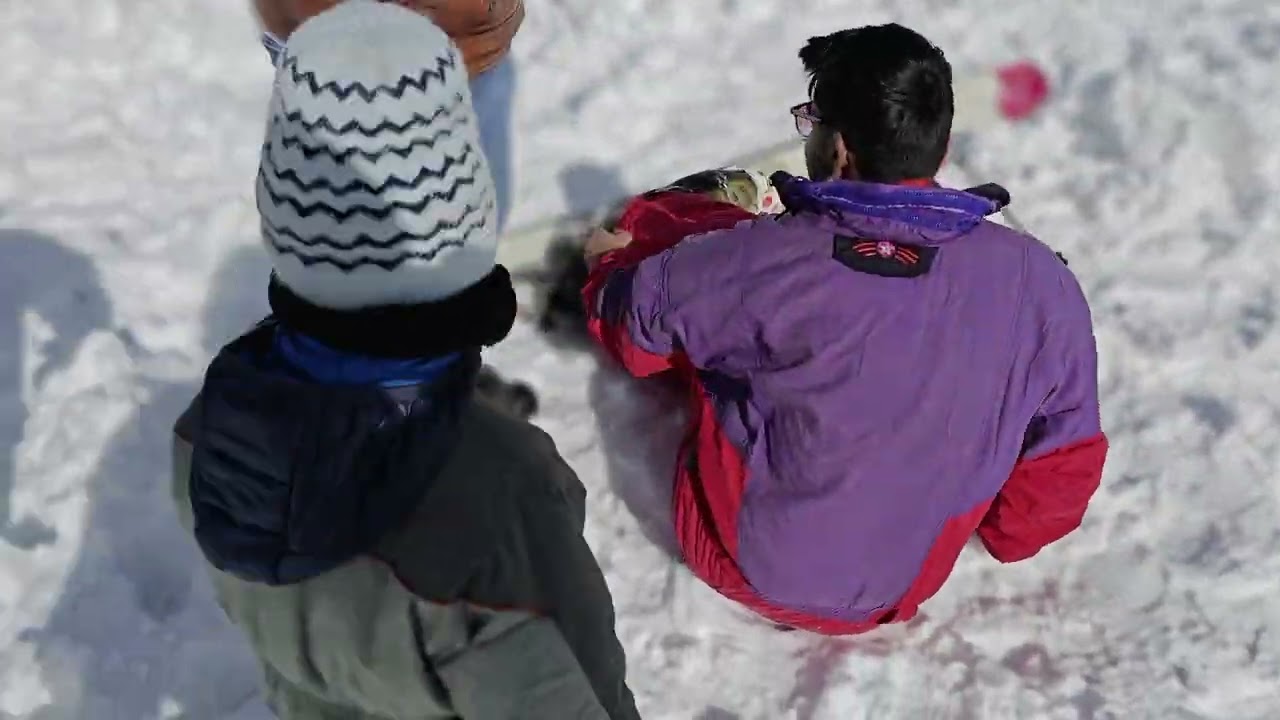 Auli Snowfall, Skiing, Cable Car and Playing Area after first Snowfall in Auli on 25th January 2026