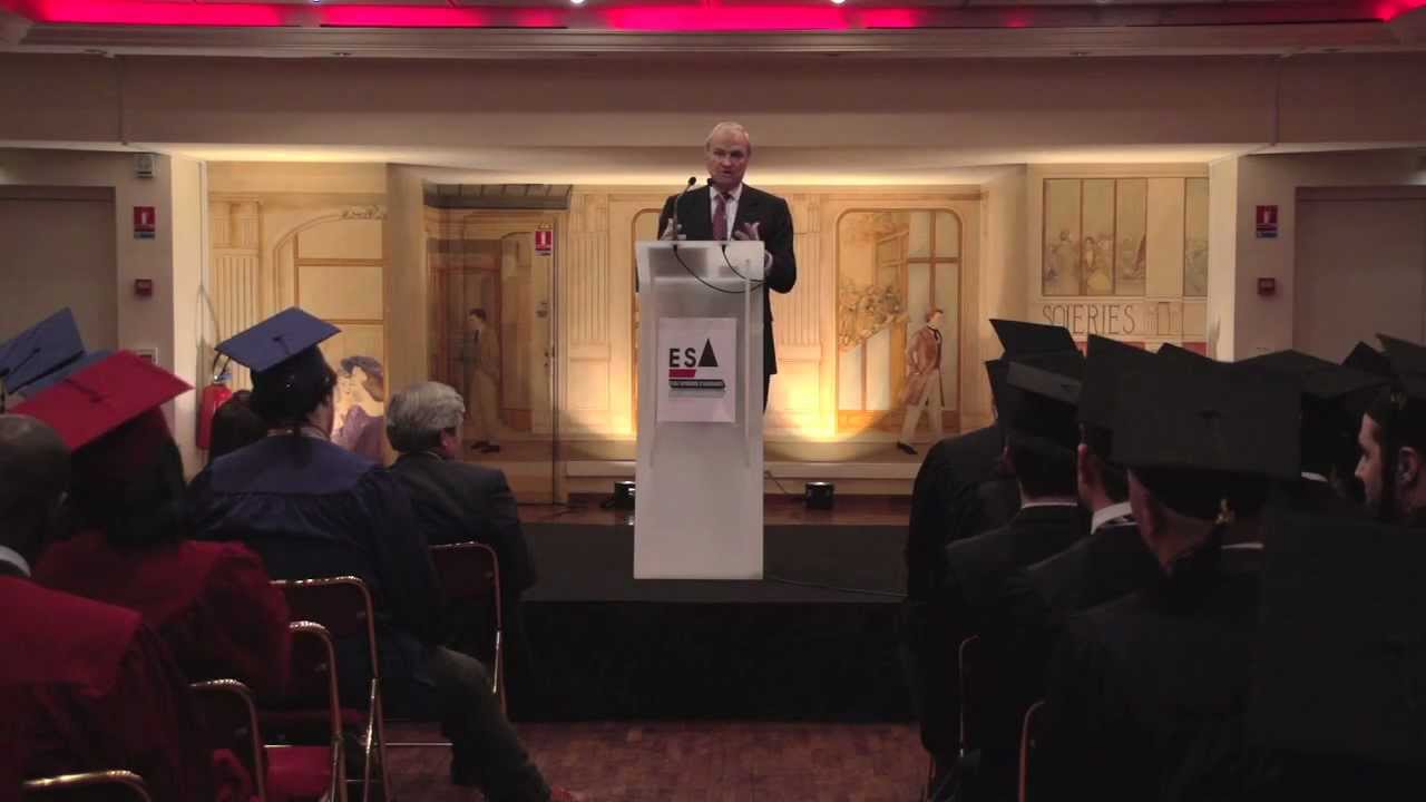 Discours de Claude Bébéar - Remise des diplômes ESA - 2012