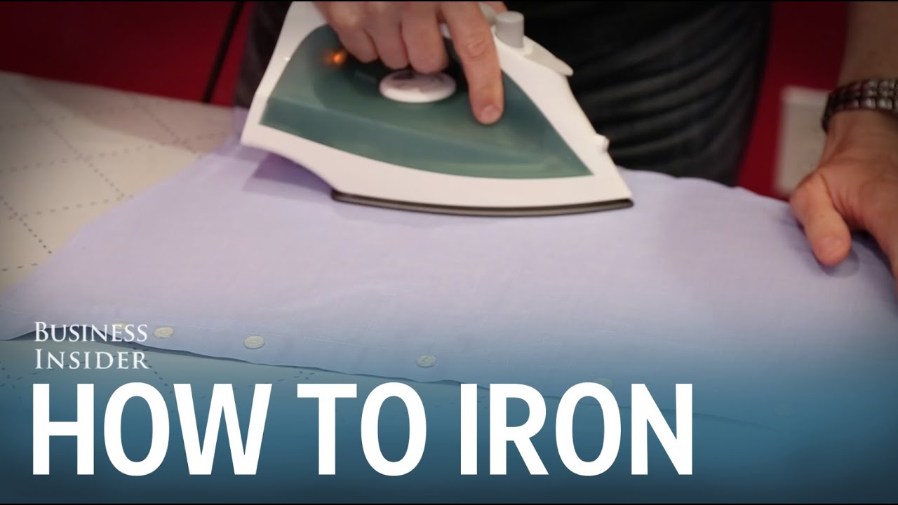 How to iron a dress shirt