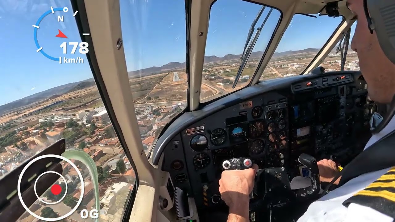 Pouso em Guanambi SNGI Embraer Bandeirante