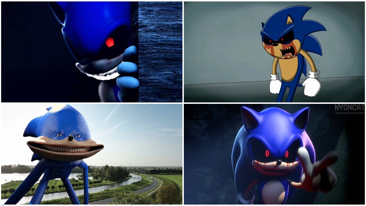 Sonic vs Sonic.exe 😱 | Coffin Dance Animation (AI 3D)