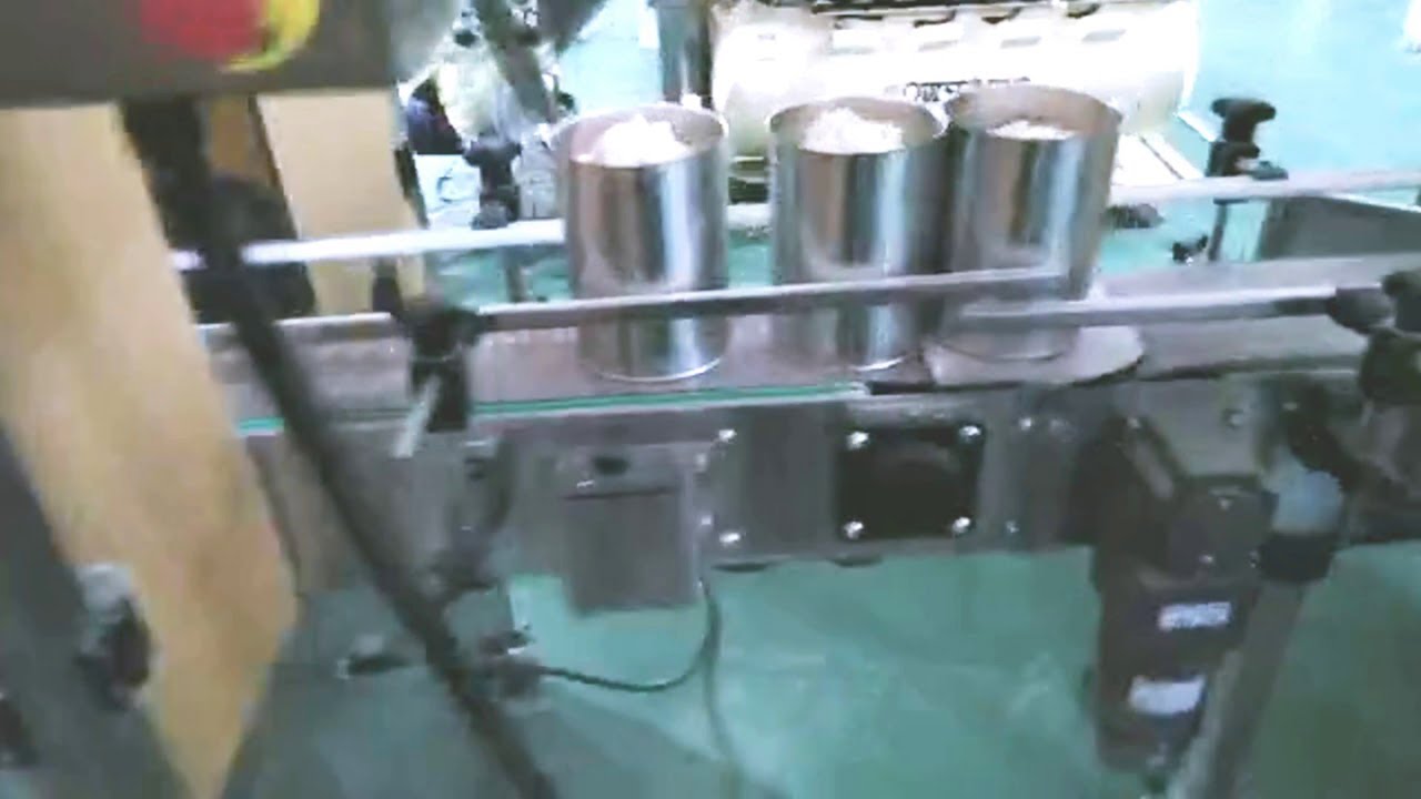 Baby formula powder canning line fully automatic cans filling seaming equipment