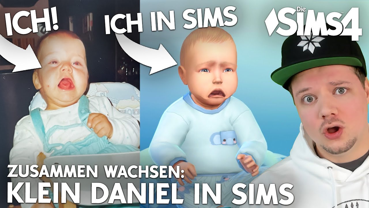 Mit Kinderfotos! Ich erstelle mich als SÄUGLING in Die Sims 4 Zusammen wachsen + Gameplay!
