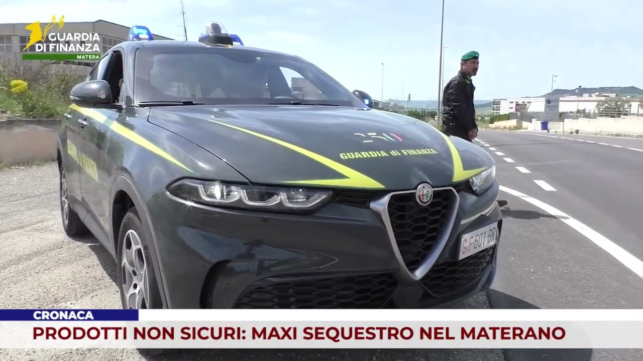 CRONACA. PRODOTTI NON SICURI: MAXI SEQUESTRO NEL MATERANO