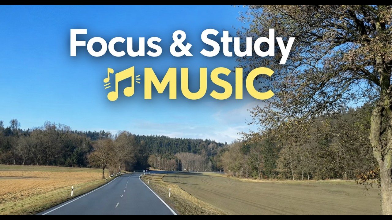 Study Music for Productivity , Work & Study – Calm Winter Truck Drive
