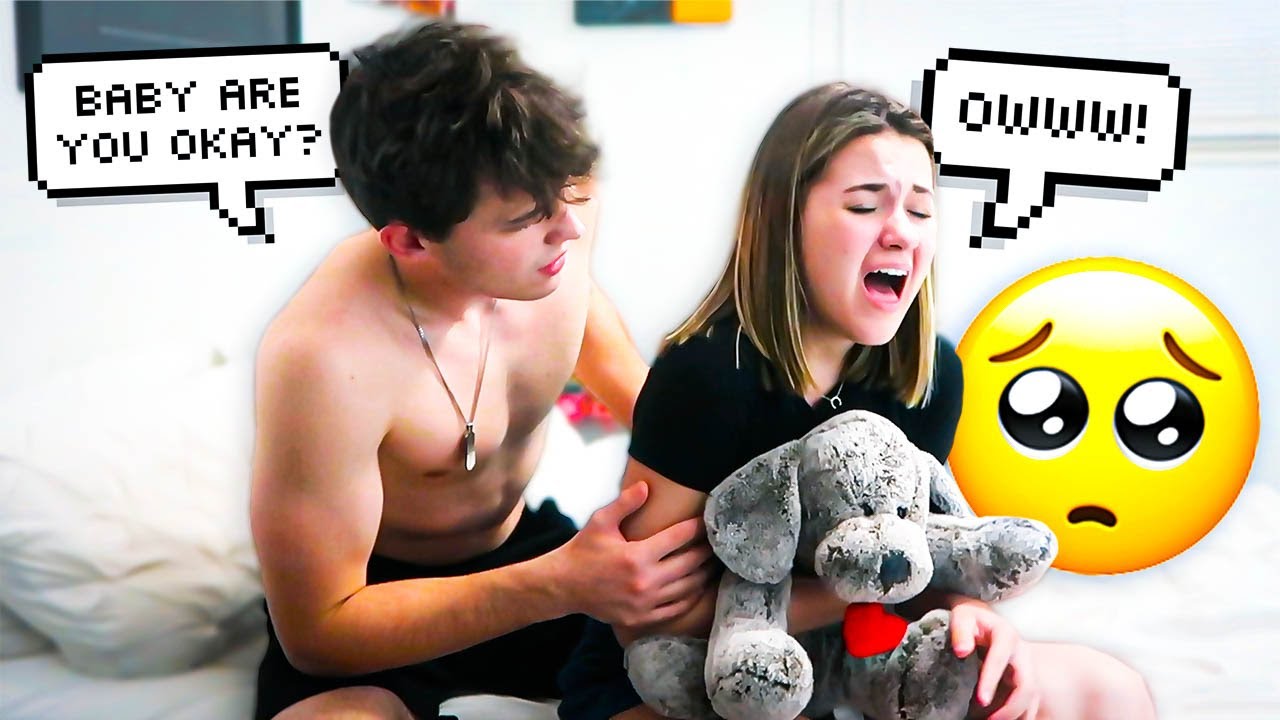 Having BAD PERIOD CRAMPS In The MIDDLE OF THE NIGHT To See How Husband Reacts!! *CUTE REACTION*