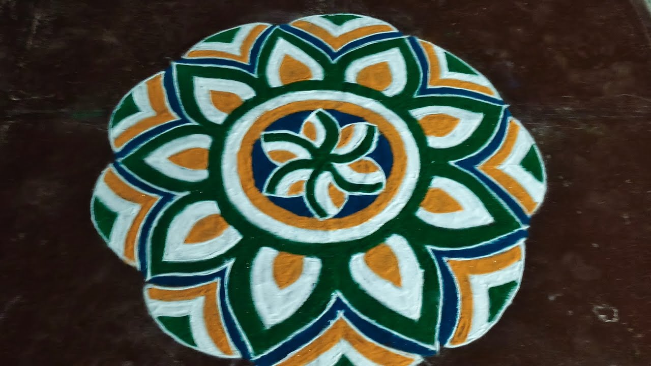 Republic day special rangoli 