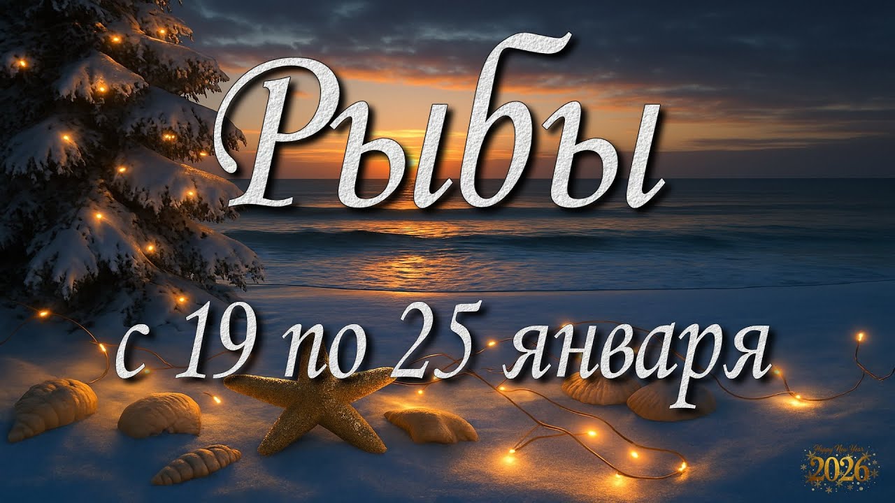 Рыбы. Прогноз на неделю с 19 по 25 января 2026 года. Таро, Оракул.