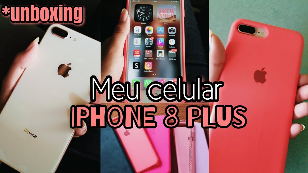 UNBOXING IPHONE 8 PLUS ROSE *256gb* 📱 | Miriã Santos