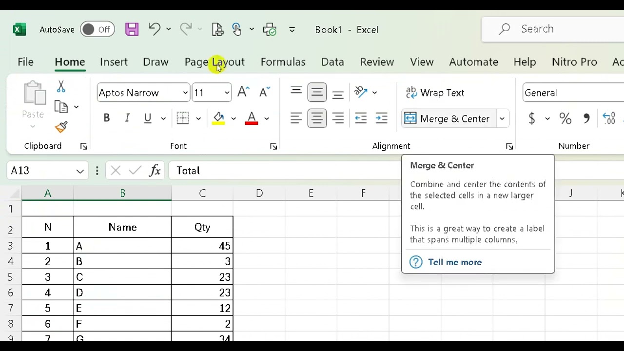 1-Getting Start Excel | Practice | Ms. Excel 2016