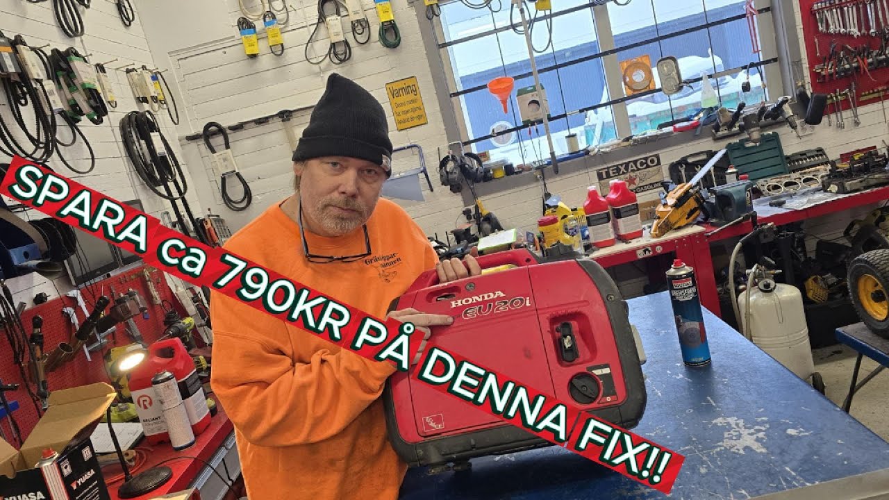 Elverk Honda EU 20i Startar inte!! Löser vi det?