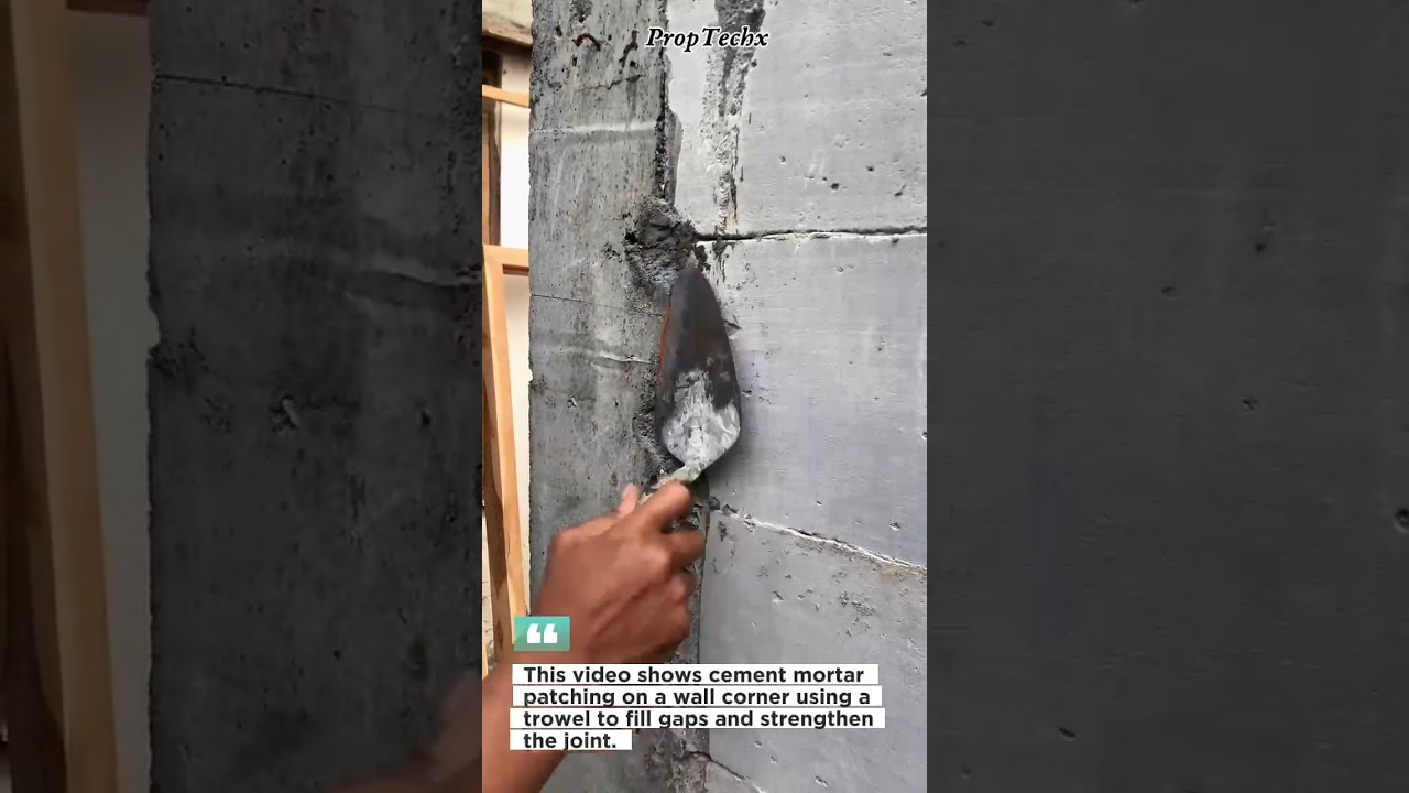 Mortar Corner Patching: Stronger Wall Joints Fast! 