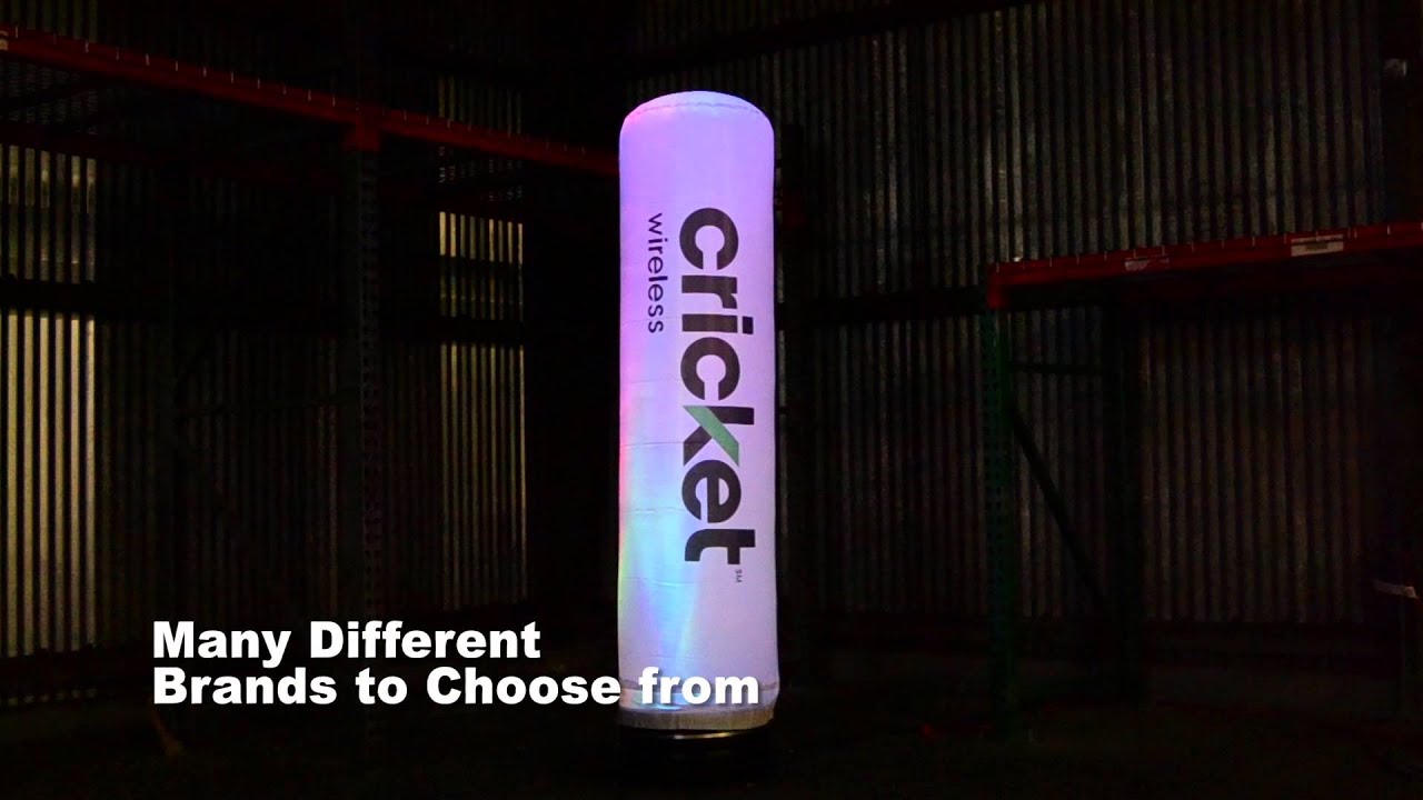 Rotating LED Inflatable Advertising Pillar