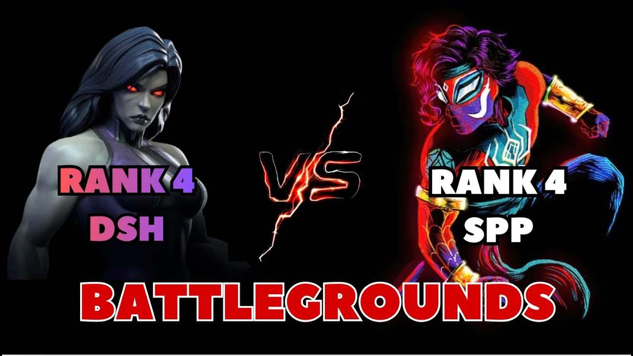 Battlegrounds I Rank 4 Deathless She Hulk Vs. R4 7 Star Spider-Man (Pavitr Prabhakar)