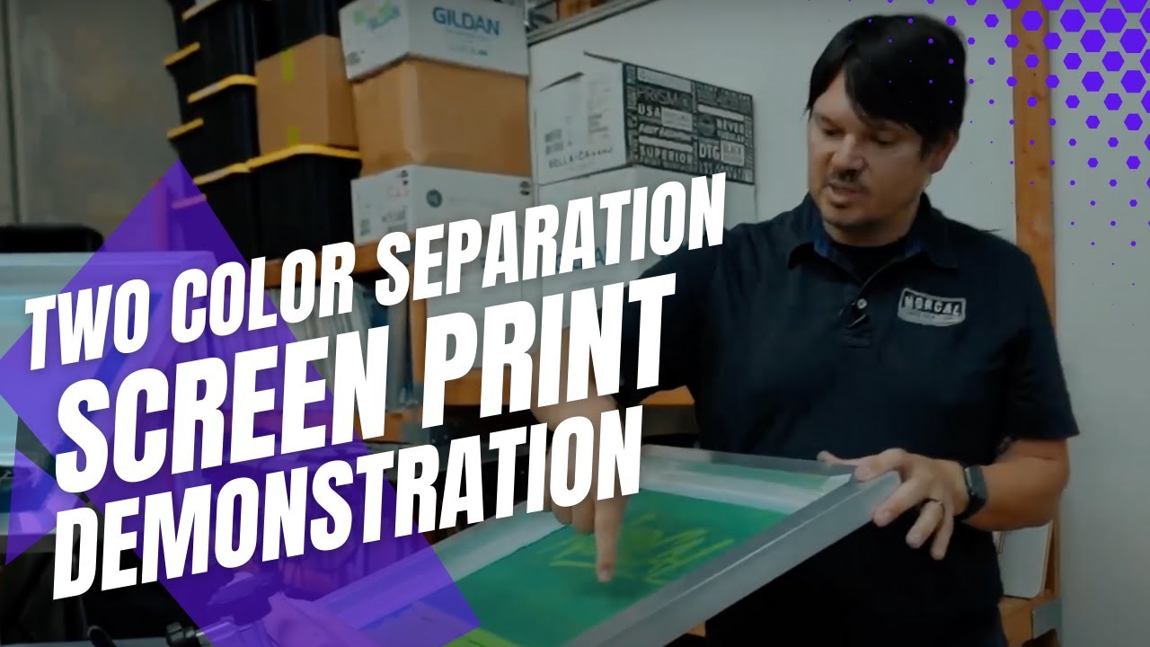 2 color Separation + Screen Print Demonstration #FreePrintAdvice