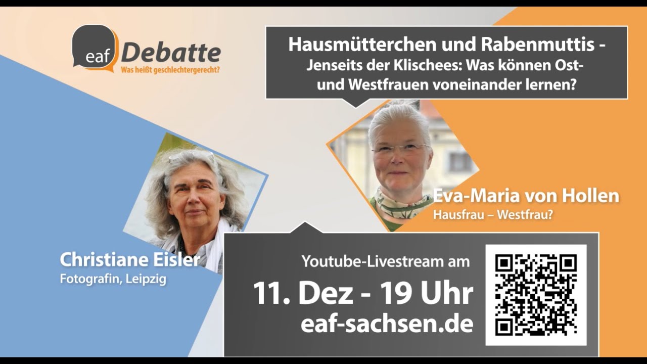 Live-Mitschnitt eaf Debatte 25/4: Hausmütterchen und Rabenmuttis - Jenseits der Klischees.