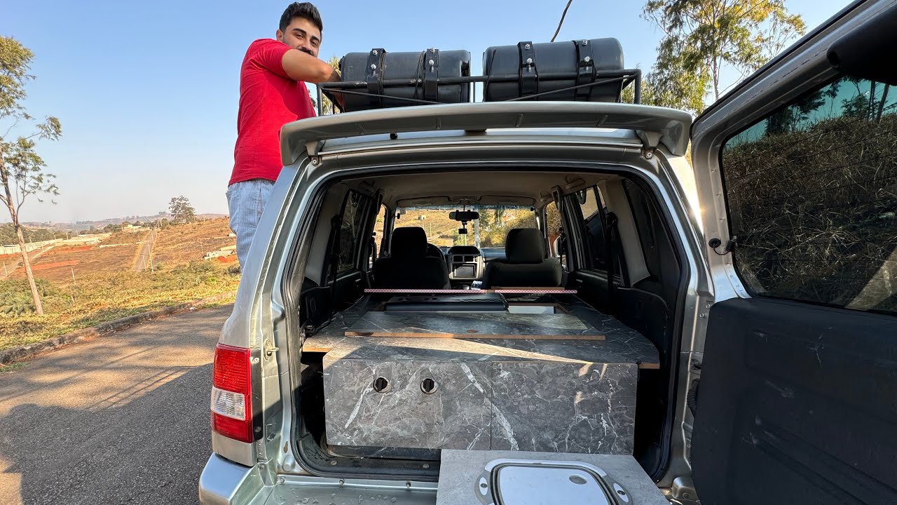 Transformamos uma Pajero TR4 em um motorhome.