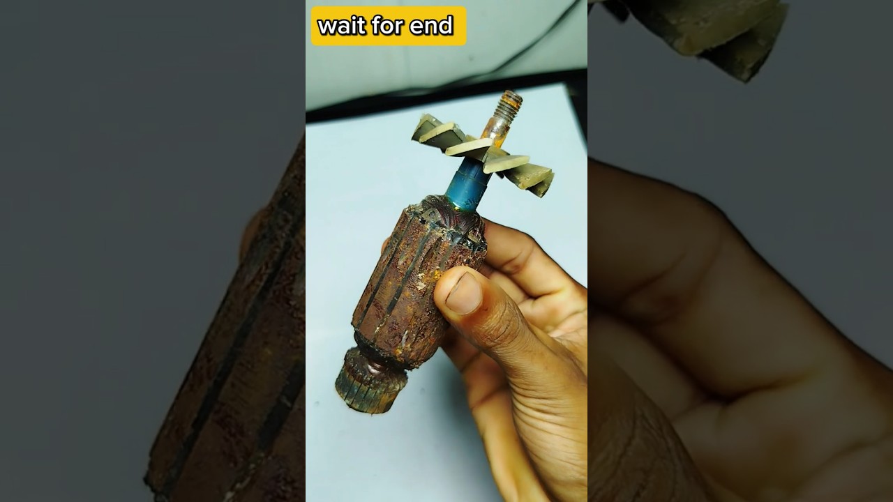 Let's make a roll of sandpaper from the old armature 🧑&zwj;🔧 #diy #tools