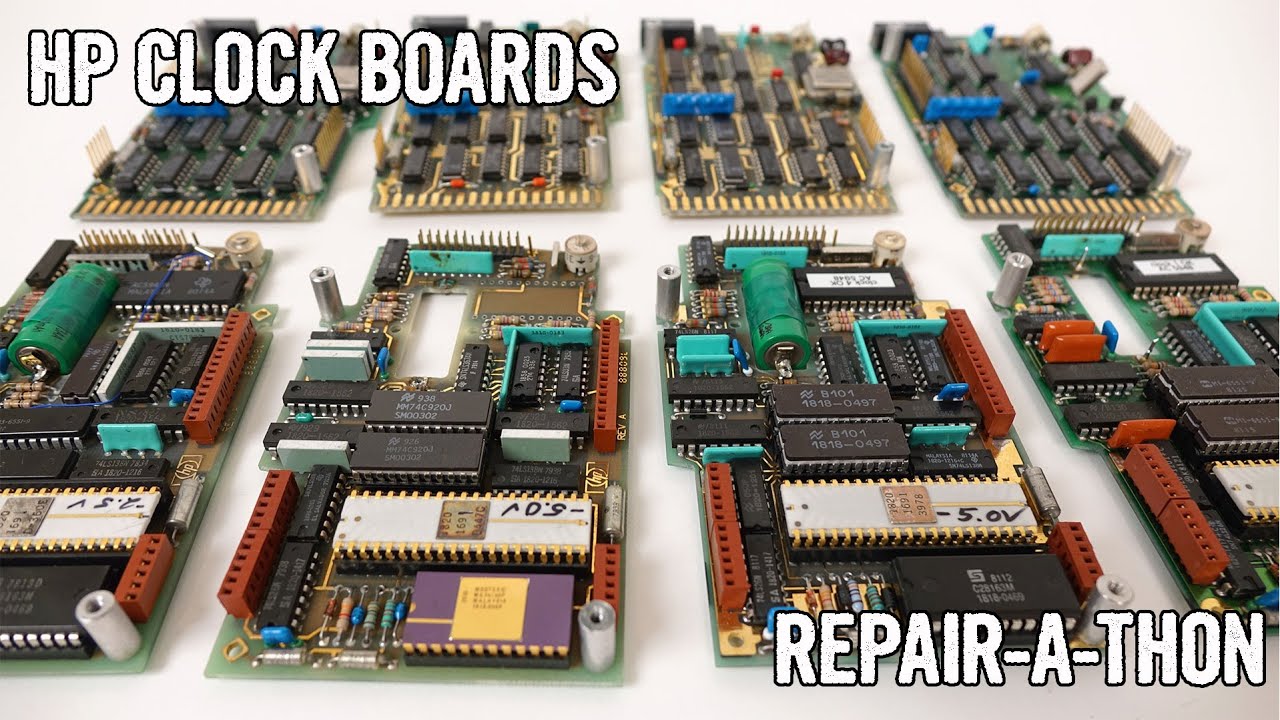 HP 98035 Clock Module  Repair-A-Thon - Part 1: 12 bad boards, how many can we save?