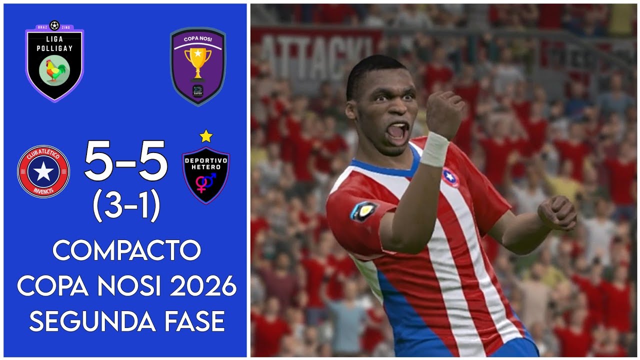 Invencis FC (3) 5-5 (1) Deportivo Hetero II Copa Nosi Dafer Electronics 2026 - Segunda Fase