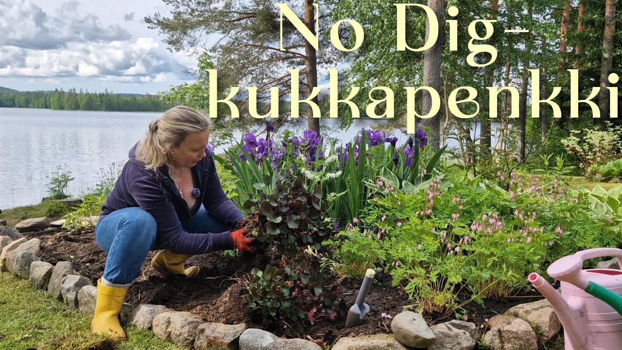 No Dig - kukkapenkki, perustaminen ja istutus