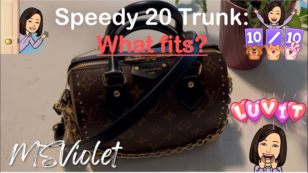 Распаковка: Чемодан LV Speedy 20 (монограмма/обратная сторона) из коллекции LV Heritage Trunk.