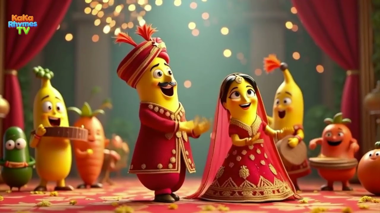 Kele Ki Baraat – Kids Hindi Poem | Fun & Learning Balgeet for Children | Kaka Rhymes TV