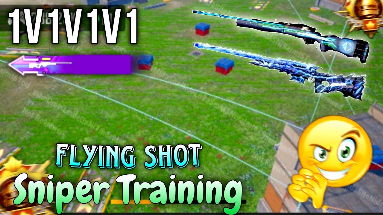 1v1v1v1 Sniper Training 🔥|| New Wow Mode || Sniper Flying Shot || AWM+M24 Sniper Guns 