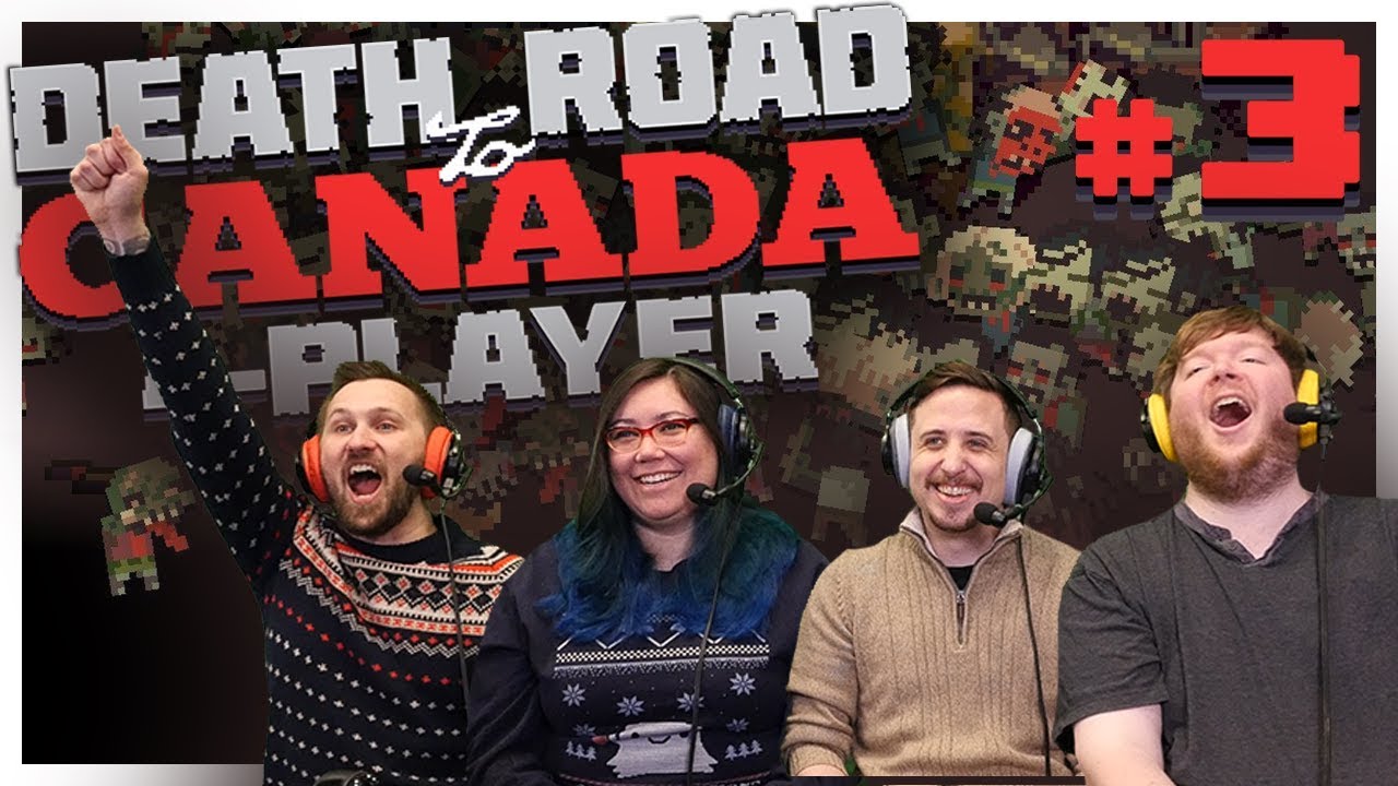 KAIJU BIG BATTEL! - Death Road to Canada - #3 (4-Player Gameplay)