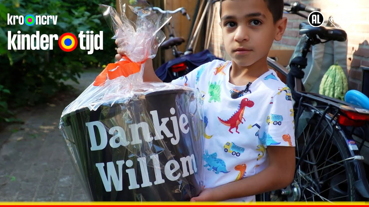 Frans verstopt een cadeautje in de tuin | Lief gebaartje | Kindertijd KRO-NCRV