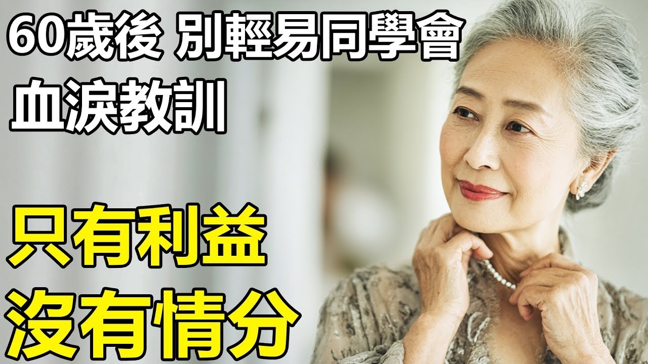 人過60後，還是別同學聚會了？畢業48年的同學聚會換來的教訓：老同學只有利益，沒有情分！【養老 情感 生活 幸福生活】