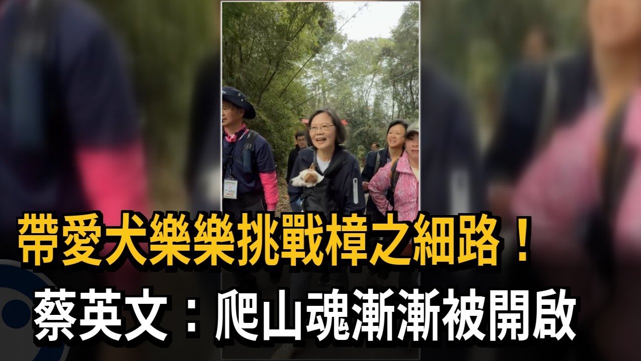 帶愛犬樂樂挑戰「樟之細路」！　蔡英文：爬山魂漸漸被開啟－民視新聞