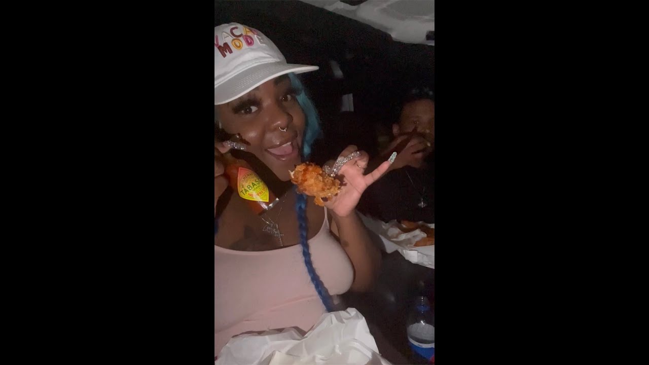 Jumbo Shrimp & Chicken Tenders With Tabasco Habanero🥵🔥Sauce MUKBANG!