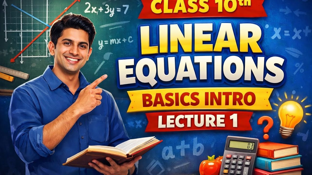 Linear Equations Basics 🔥 | Class 10 Maths | Lecture 1  #study 