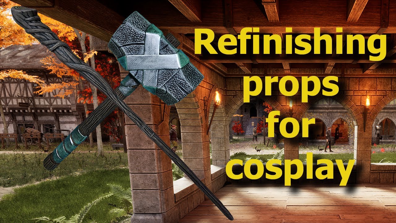 DIY Cosplay Crafts: Refinishing and repainting halloween weapons and props for cosplay