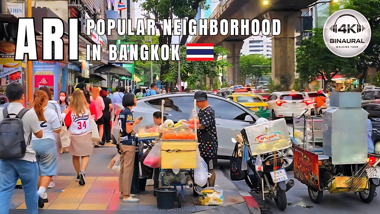 [4K] ARI Area Bangkok (Popular Neighborhood) 🇹🇭 ASMR 🎧 Walking Tour