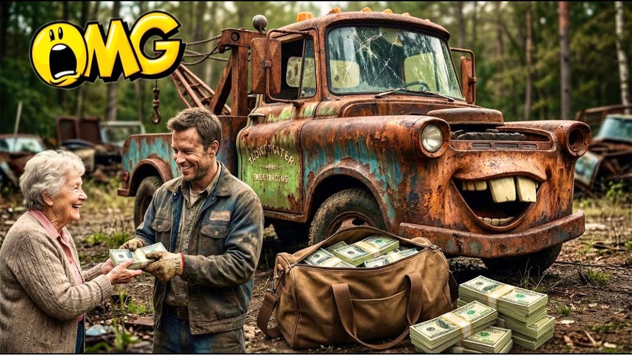 ASMR Car Restoration – Restoring Completely Burned Tow Mater ($100 Deal) | Full Process
