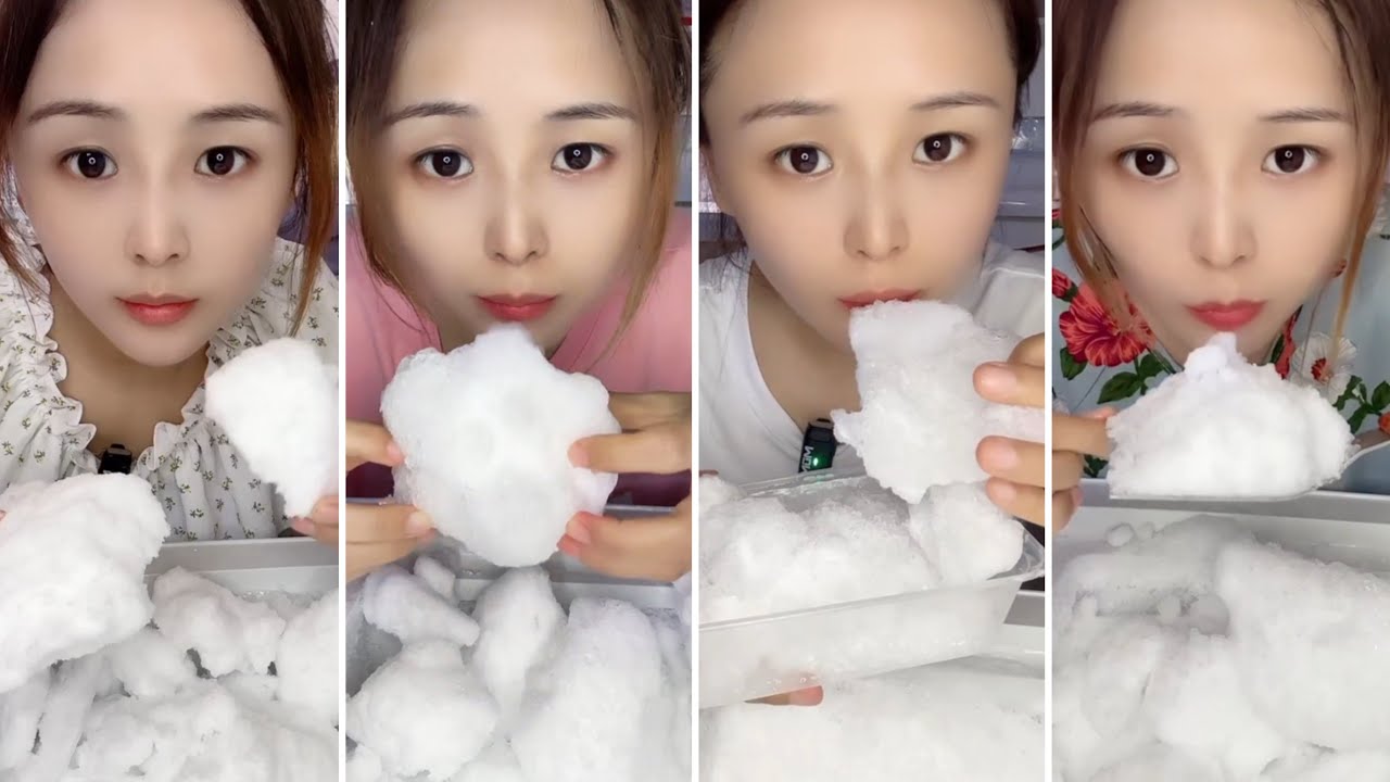 ONLY BITES / HER FREEZER FROST EATING / WHITE ICE EATING / SOLO / ASMR 