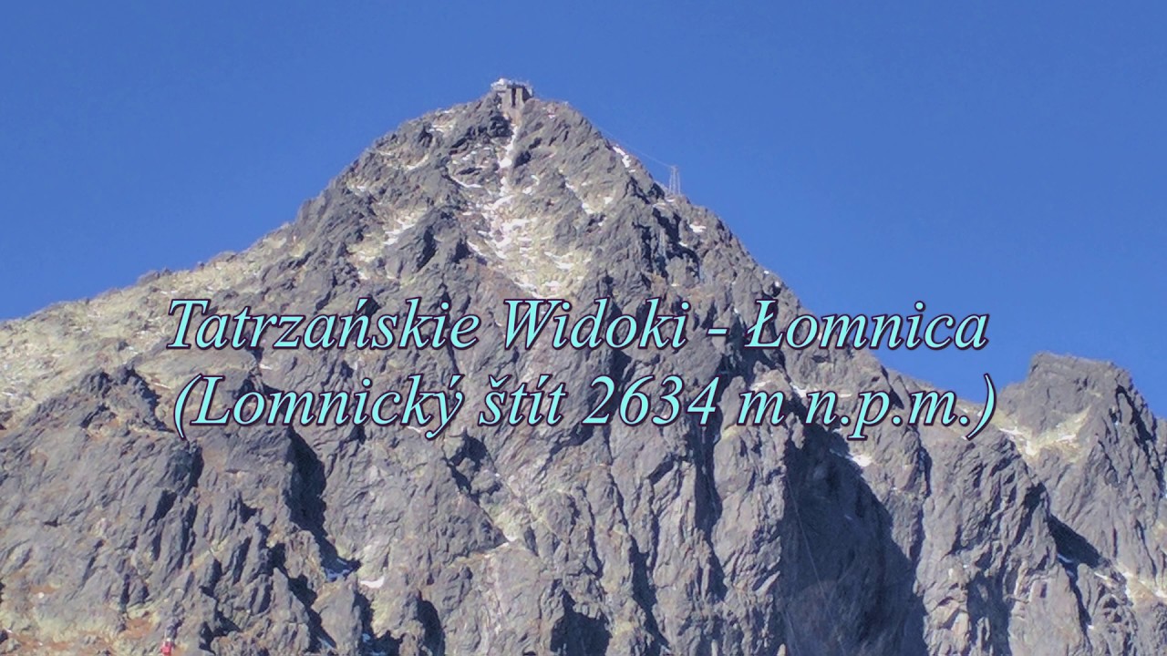 Tatrzańskie Widoki w 4K - Wideopanorama 360 z Łomnicy (Lomnický štít) z opisami, Slovakia