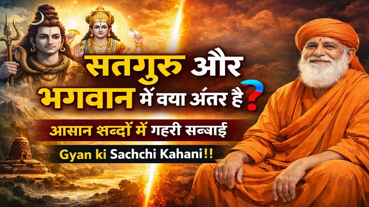 सतगुरु और भगवान में क्या अंतर है/ आसान शब्दों में गहरी सच्चाई/Gyan ki sachchi kahani//