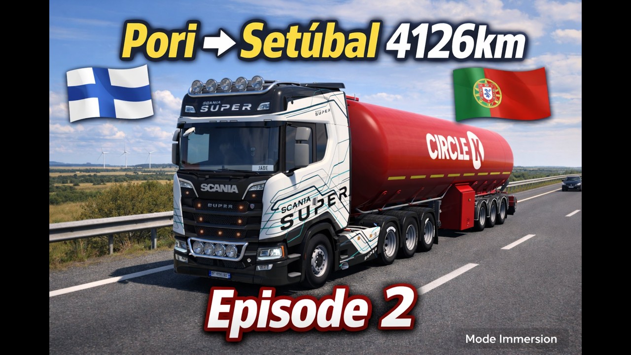 Rediff du 27/02/26 |  Ep.2 🚛 Pori → Setúbal | 4126 KM en Immersion Totale 🚛