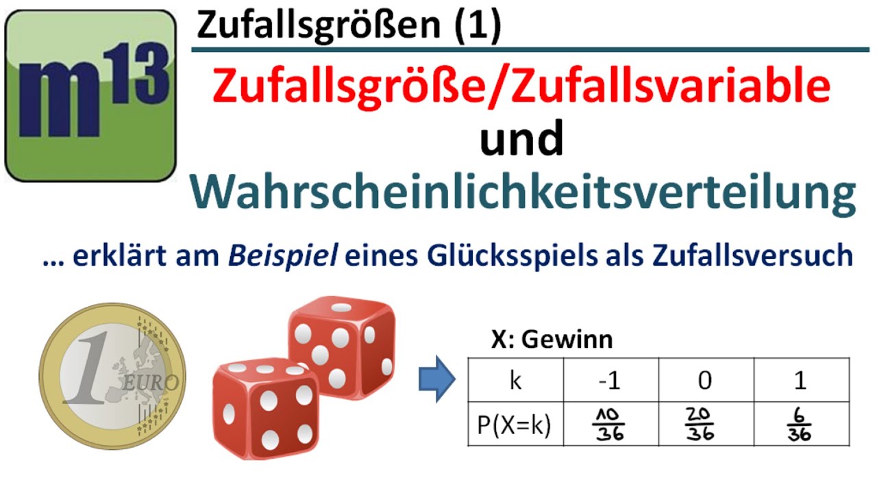 Zufallsgröße und Wahrscheinlichkeitsverteilung (Lektion 1)