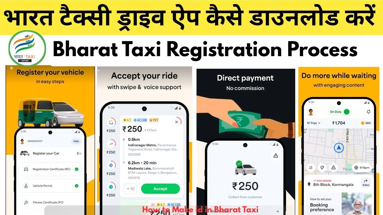 Bharat Taxi App Registration Process in Hindi | Driver & Customer Account Kaise Banaye #bharattaxi