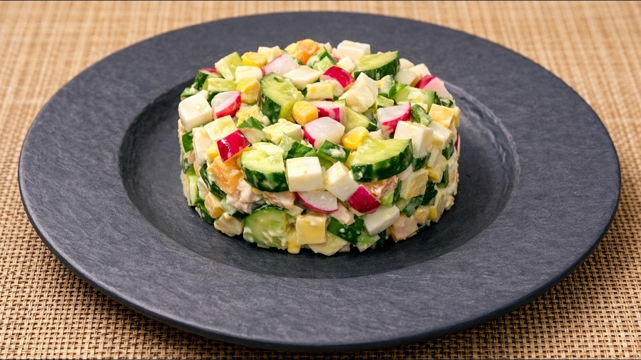 Summer salad, a quick and easy recipe.