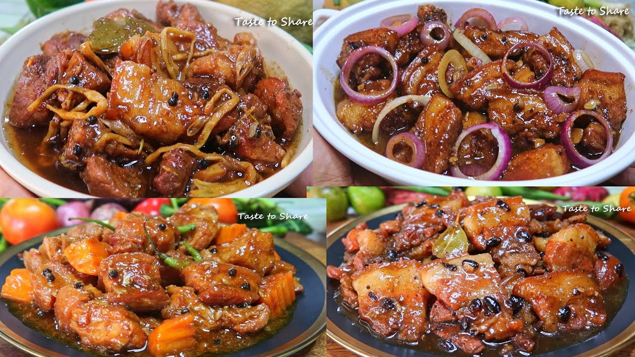 4 ways Pork Ulam Ideas | Recipe for Beginners 💯👌 | How to cook Pork Belly in Four ways