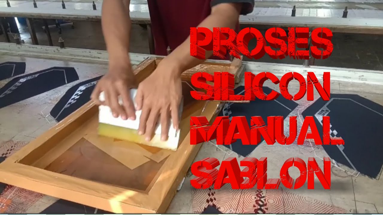 Proses sablon silicon sederhana hasil maxsimal