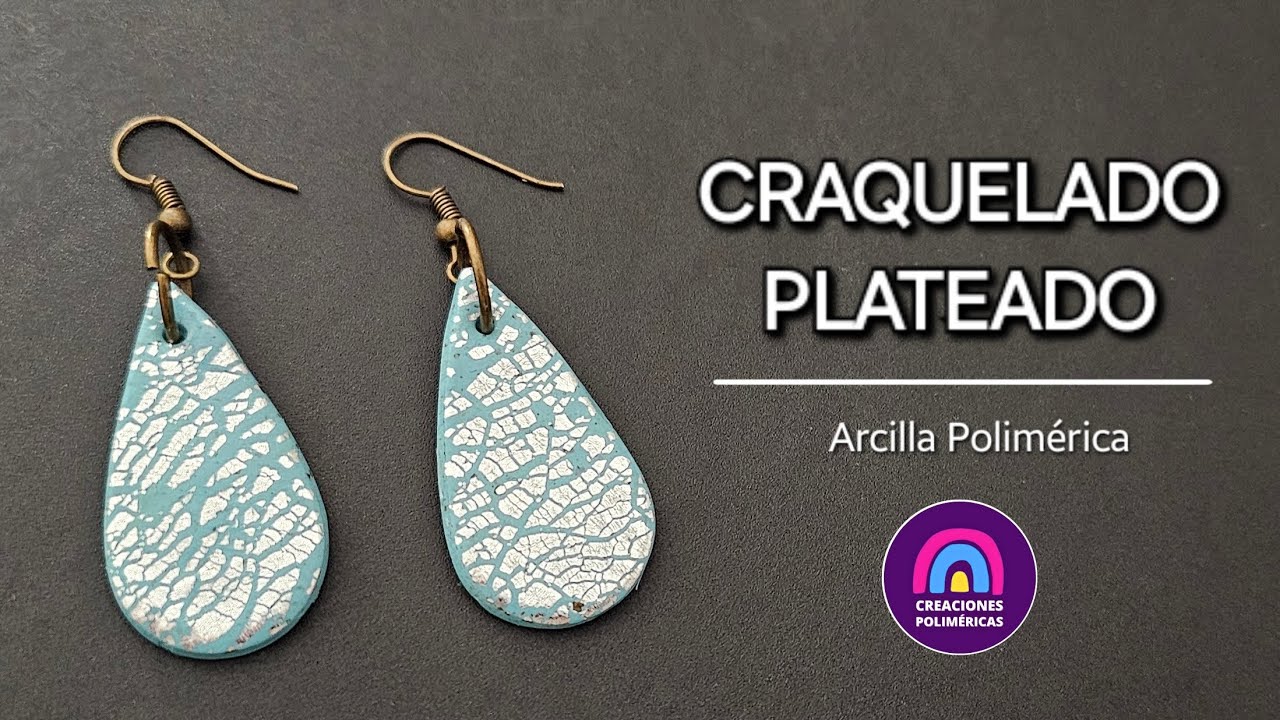 Técnica CRAQUELADO con Papel Plata y ARCILLA POLIMÉRICA | Creaciones Poliméricas