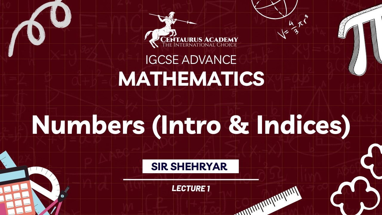 IGCSE CAIE Math | Numbers (Intro & Indices) part 1