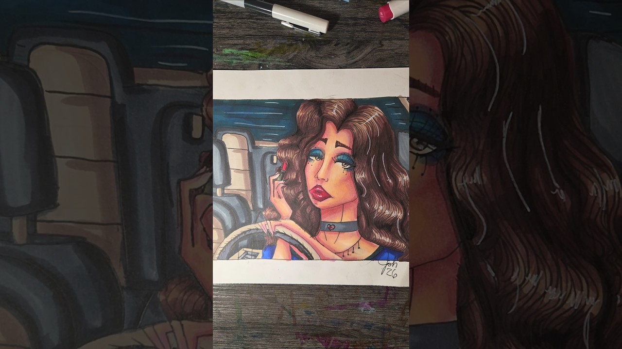 Neue Illustration #Illustration #Zeichnung #OhuhuMarker #Kunstprozess