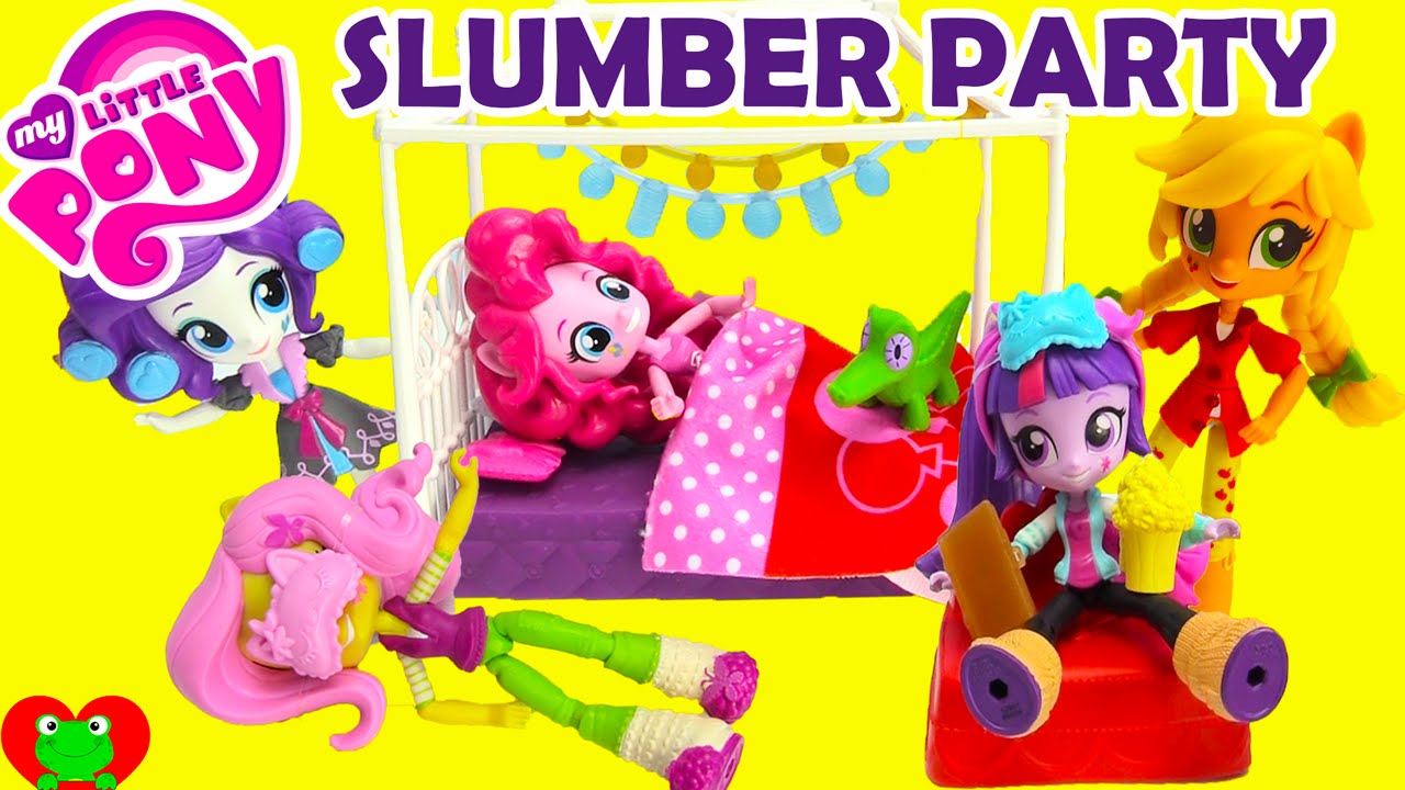 My Little Pony Slumber Party Playsets with Equestria Girls Minis Dolls